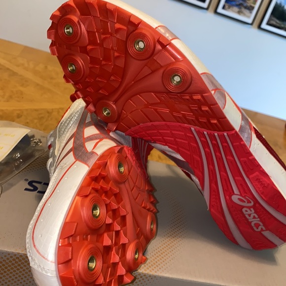 ASICS Hyper Rocket Girl 4 Track & Field Spike shoes size 10.5 NWB - Picture 7 of 7